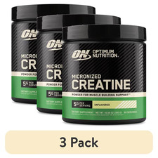 (3 pack) Optimum Nutrition, Micronized Creatine Powder, Unflavored, 60 Servings