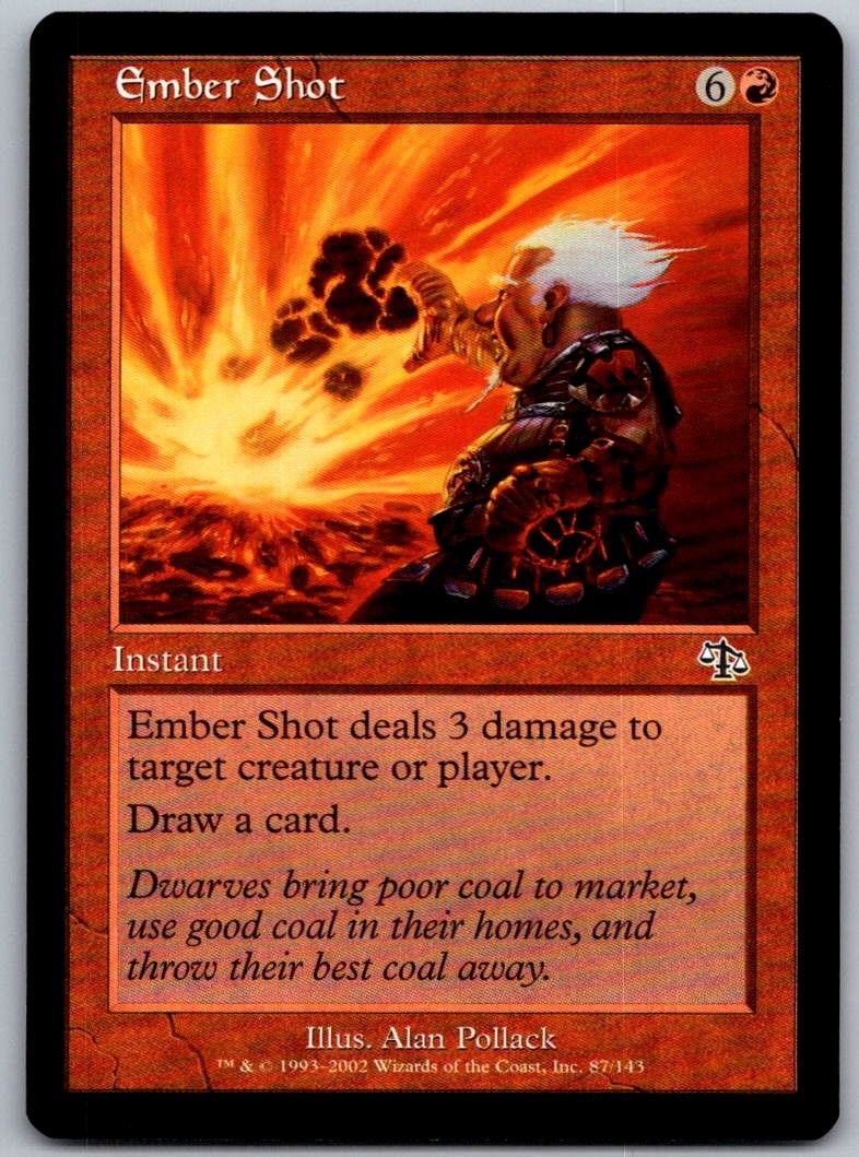 Ember Shot 87 Common Judgment Magic: The Gathering Lightly Played