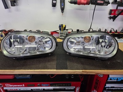 VW MK4 Golf GTI Original Hella E-Code Euro Spec Headlights w/Fogs