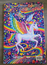 BRAND NEW Lisa Frank Large Unicorn Super Coloring  Activity Pad Book 16" x 11"