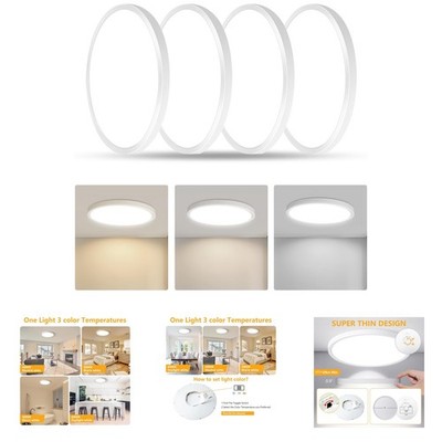 Led Flush Mount Ceiling Light, 9 Inch, 18W, 1860 Lumen, 3000K 4000K 6000K