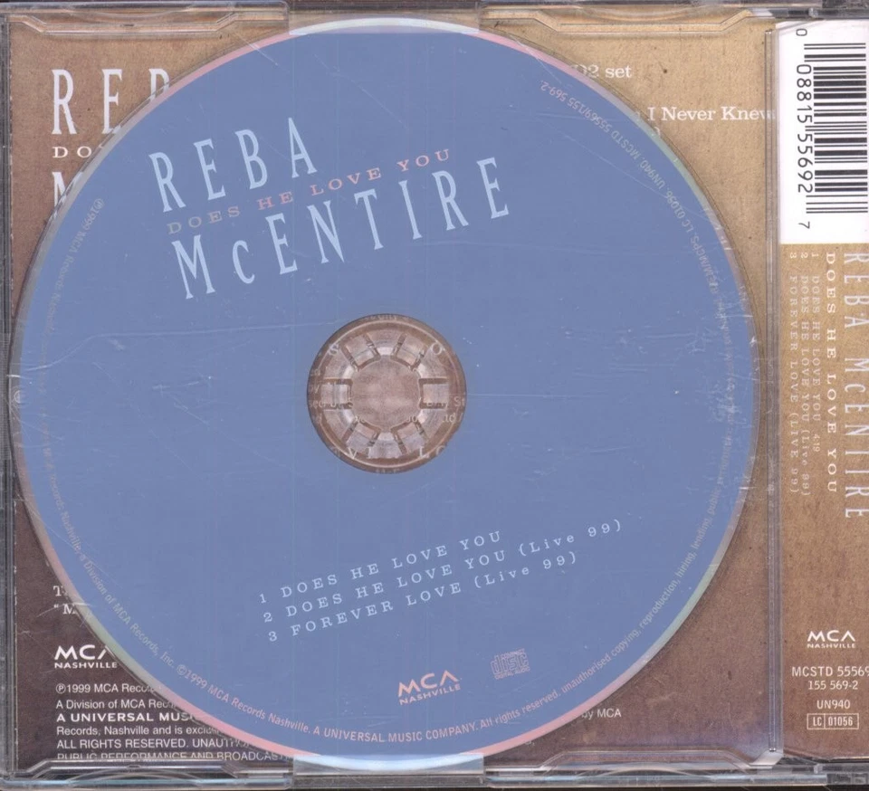 Reba McEntire Liebt Er Dich CD UK MCA Nashville 1999 Single. CD1 - Bild 2 von 2