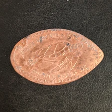 SEA TURTLE Fort Macon State Park Atlantic City NC - Press Coin Elongated Penny