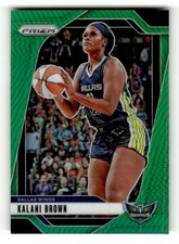 2024 Panini Prizm WNBA Prizms Green #29 Kalani Brown Dallas Wings