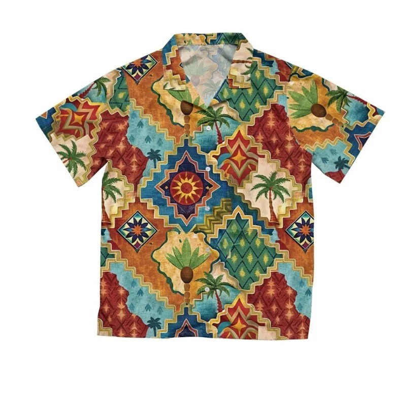 Middle East Art Hawaiian Shirt, Middle East Pattern Shirt