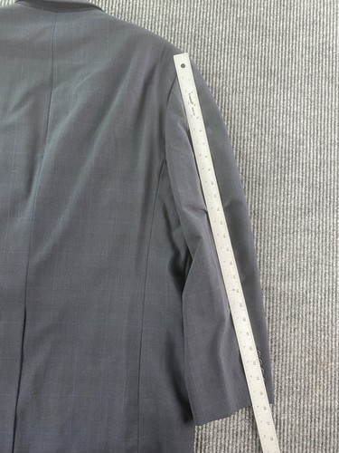 Brooks Brothers Suit 45 L Blue Wool Glen Plaid Check Designer Jacket Pants 38x33 - Picture 6 of 24