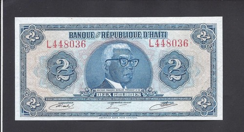 HAITI - 2 GOURDEN 1979 @ TYVEK @ UNC !!!!! - Bild 1 von 2