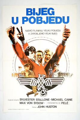 ESCAPE TO VICTORY Original exYU movie poster 1981 PELE CAINE SYLVESTER STALLONE
