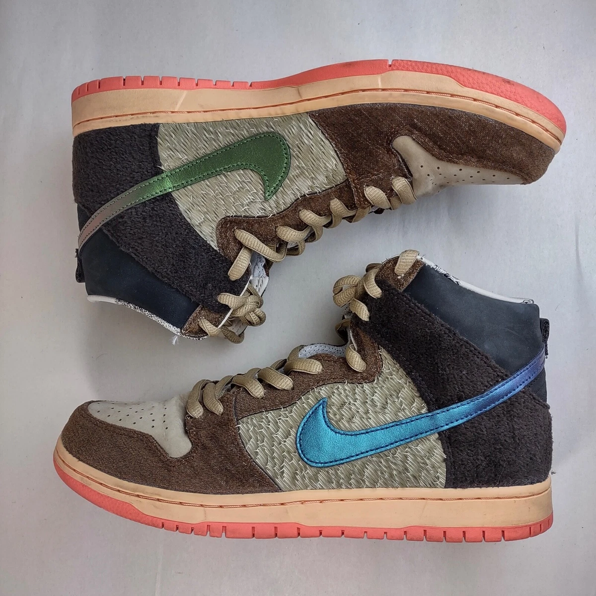 Nike SB Dunk High Pro QS Concepts Turdunken Beige Brown Blue DC6887-200  Men's 11