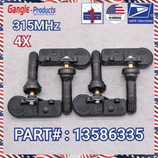 New 4pcs Tpms Tire Pressure Monitoring Sensors For Chevy Gmc Buick Gm 13586335
