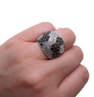 Sterling Silver Smoky Quartz & Cubic Zirconia Flower Dome Ring Size 7.75