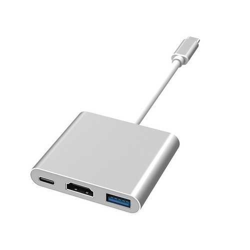 3in1 USB-C HUB Digital Multi Port Adapter 4K Type-C Adapter fr iMac MacBook Pro - Picture 2 of 5