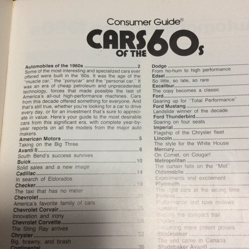CARS OF THE 60S ● Paperback ● 1979 ● Consumer Guide   🚗 🚓 🚕 - Picture 6 of 8