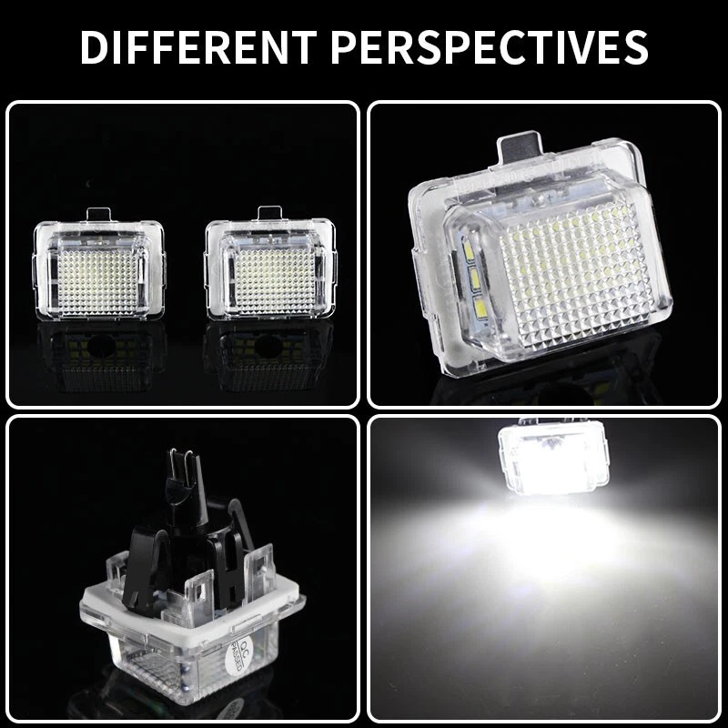 2x White LED License Plate Light For Mercedes W204 W212 W221 W222 C207 C117 R231 - Image 2 of 4