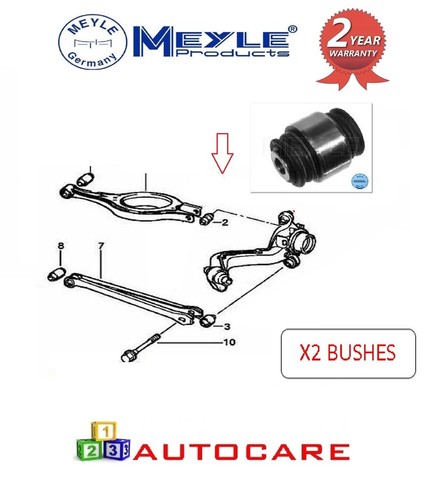2 X Meyle - BMW 3 Serie E36 E46 Hintere Obere Kugelgelenk Halterung Buchse