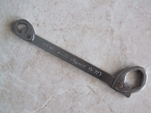 Vintage Heavy Duty  Multi Wrench 9-14 mm & 15-22 mm or 3/8  & 13/16 , - Picture 1 of 4