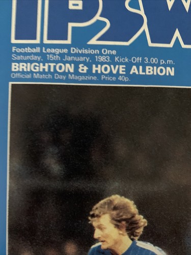 1983 Ipswich Town V Brighton And Hove Albion Football Soccer Match Programme - Picture 3 of 3