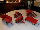 Agco Farm Toy Tru Scale Eska Carter Wagon Drill Baler Combine Flatbed Very Rare
