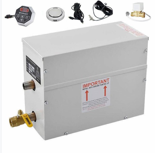 220V 380V 3KW 6KW 9KW Self Draining Steam Generator Shower Sauna Bath Home Spa - Picture 17 of 24