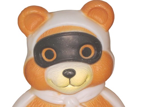 Maskierter Teddybär Blasform 24 Zoll leuchtender Bandit in Cape mit Kürbis Empire - Bild 2 von 10