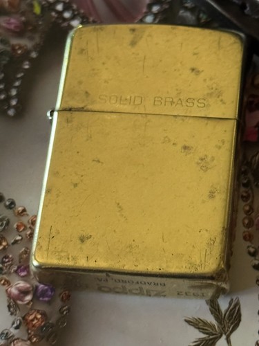 “ZIPPO”1932~1989*BRADFORD PA~SOLID BRASS COLLECTORS LIGHTER~VGC*VINT+LEATH CASE* - Picture 4 of 16