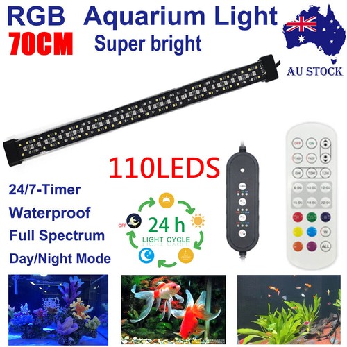RGB Aquarium Fish Tank Aquarium Light LED Waterproof Full Spectrum Aqua Lamp AU - Picture 27 of 28