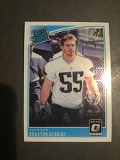2018 Donruss Optic Braxton Berrios Rated Rookie New England Patriots 