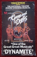 Vintage Poster Guys And Dolls 1985/1986 Original