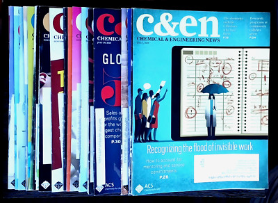 (27) DIFFERENT C&EN CHEMICAL & ENGINEERING NEWS MAGAZINES ALL FROM 2019