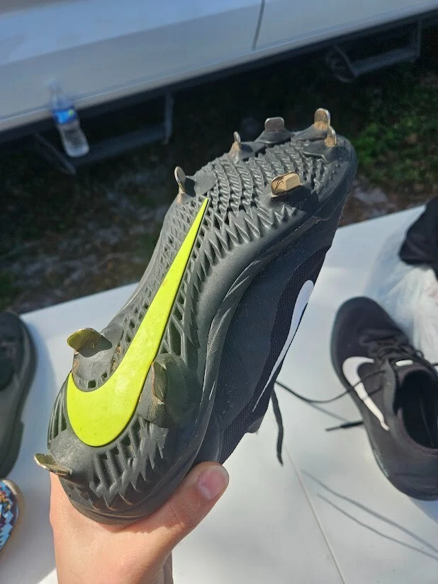 Nike Lunarlon Cleets, Black, Men 9.5, worn once - Image 3 of 4