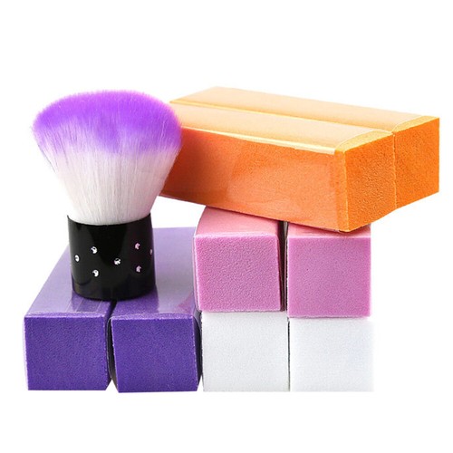 Nail Block File Tool Tampon Lime soldes À Ongles Dissolvant De Poussière Dongle