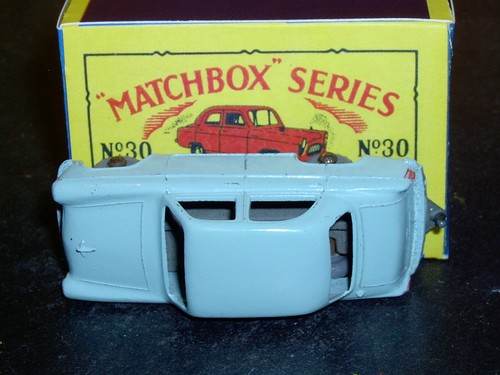 Matchbox Moko Lesney Ford Prefect 30 a3 pale blue GPW D-R NM+ & crafted box - Picture 7 of 11