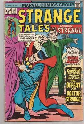 STRANGE TALES #183   WRITTEN BY STAN LEE   JACK KIRBY COVER ART - 1976