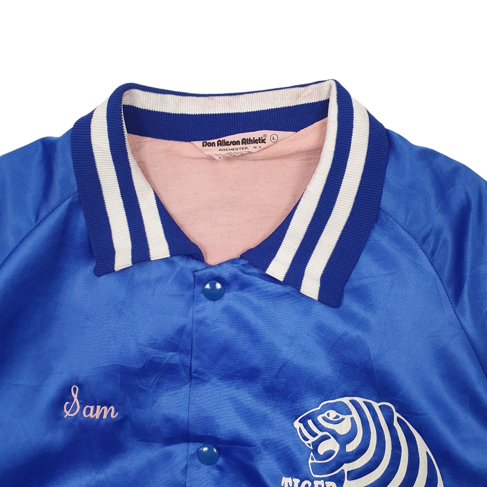 DON ALLESON ATHLETIC Bomber Jacket Coat Tiger Vintage USA Made L image 2