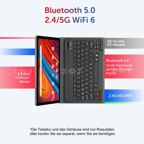 2025 11Zoll Android 14 Tablet 16GB+256GB Octa-core 8000mAh HD WiFi6 Widevine L1 - Bild 9 von 15