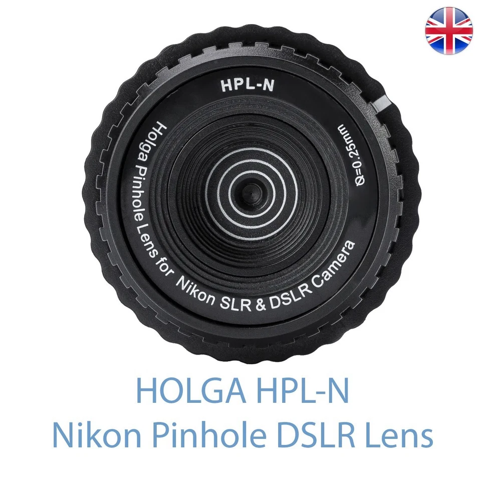 HOLGA HPL-N Pinhole Nikon DSLR Holga Lens F0.25 mm Black UK Stock HPL N - Image 2 of 3
