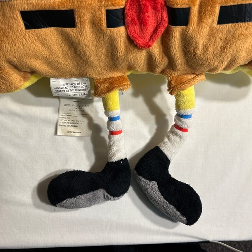 Pillow Pet Large Spongebob Squarepants Yellow Plush about 18" across Nickelodeon - Picture 3 of 6
