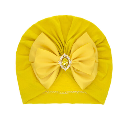 Cofano Neonato Bowknot Fascia Per Capelli Morbido Turbante Indiano H& ▼ - Afbeelding 19 van 23