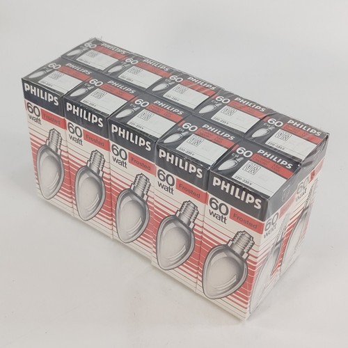 10x Philips 60W E14 Kerze Matt Glühbirne KEIN LED Glühlampe Kerzenlampe NEU - Bild 2 von 3