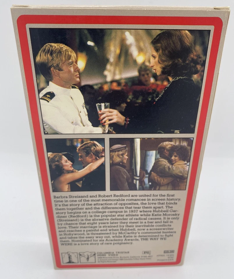 Vintage The Way We Were VHS Barbra Streisand - Robert Redford 1985 Cover - Image 4 of 4