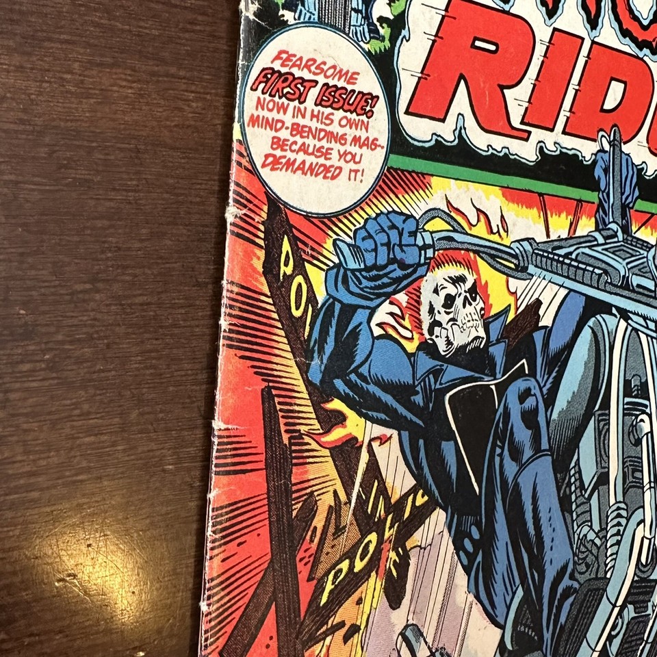 Ghost Rider 1 1973 1st Cameo of Daimon Hellstrom eBay