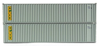 Jacksonville Terminal Co 405551 N Scale Clou 40' Container (2 Pk)