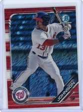 2019 Bowman Chrome Prospects Red Shimmer Daniel Johnson #3/5