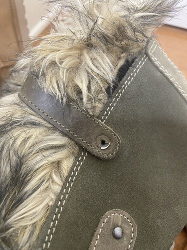 Sorel Joan of Arctic Boots Womens 9 Green Black Waterproof Winter Faux Fur Snow - Picture 9 of 9