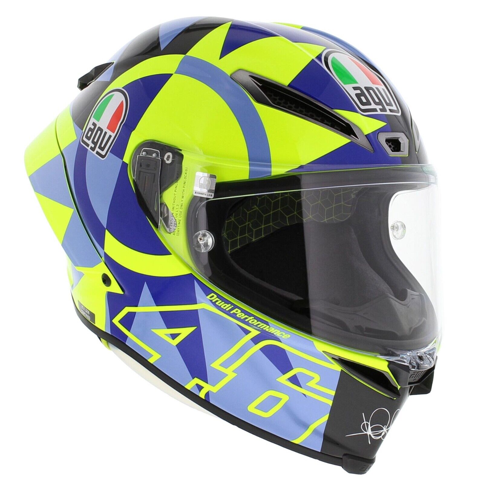 AGV Pista GP RR Soleluna 2022 Valentino Rossi E2206 DOT Full Face Motorcycle