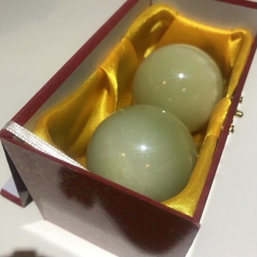 Jade stone exercise ball 2pcs New With Box