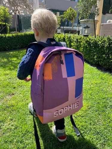 Personalised Kids Backpack – Large Custom Name Bag Artistic Print School Gift - Picture 2 of 7