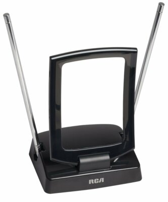 RCA ANT310 Amplified Indoor FM and HDTV Antenna Black FREE SIGNAL FINDER 40 Mile