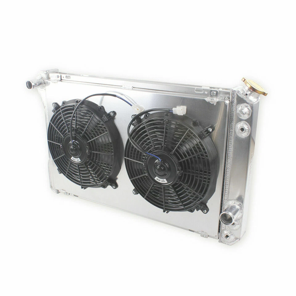 4Row Radiator+Shroud+Fan For 1982-1992 1991 Chevy Camaro Iroc-Z RS Z28 V8 CC951 - Image 3 of 4