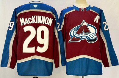 Nathan MacKinnon MEN Stitched Jersey Maroon/Navy